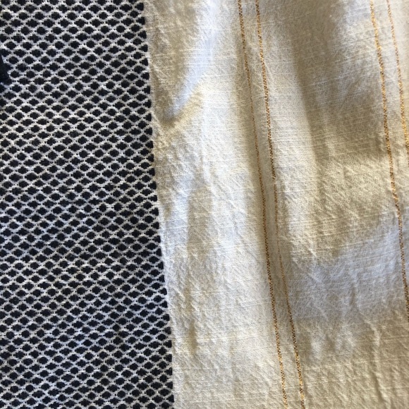 Ace&Jig cream & black gauzy cotton top M turnaround (can be worn front/back) - Picture 8 of 9